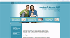Desktop Screenshot of goldmanoralsurgery.com