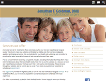 Tablet Screenshot of goldmanoralsurgery.com